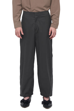 GREY PANTS WITH ZIPPER ON SIDE LONGPANTS