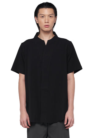 BLACK COLLARLESS PART 1 SHORTSLEEVES