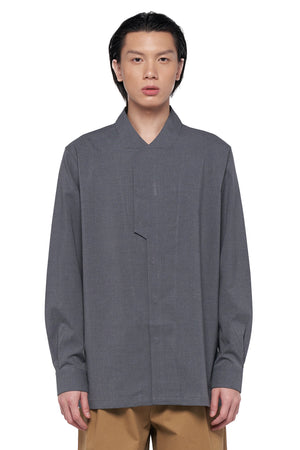 DARK GREY COLLARLESS PART 6 LONGSLEEVES