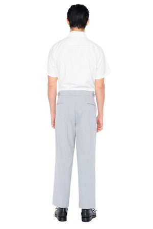 LIGHT GREY CLASSIC PANTS WITH SIDE ADJUSTER