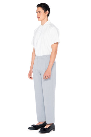 LIGHT GREY CLASSIC PANTS WITH SIDE ADJUSTER