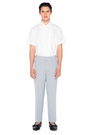 LIGHT GREY CLASSIC PANTS WITH SIDE ADJUSTER